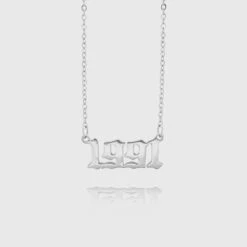 Birth Year Necklace -Prya Store 1991 2