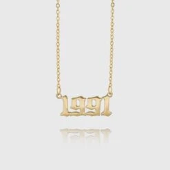Birth Year Necklace -Prya Store 1991