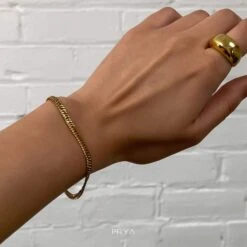 Double Link Curb Chain Bracelet -Prya Store 27