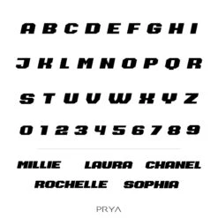 Action Custom Name Necklace -Prya Store ActionLettersPRYA2 1