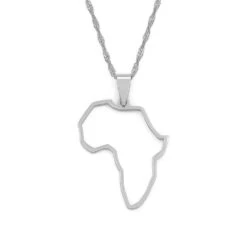 Africa Outline Necklace -Prya Store Afric outline PRYA 87415d85 4f45 4713 ba0f cd5e36171902