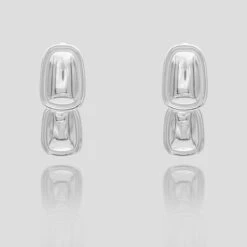 Aiza Drop Earrings -Prya Store Aizaearings3 silver PRYA 1