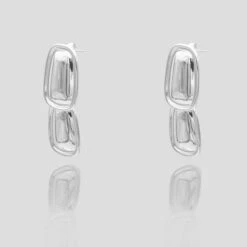 Aiza Drop Earrings -Prya Store Aizaearings4 silver PRYA 1