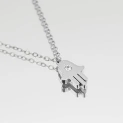Amalie Hand Of Hamsa Necklace -Prya Store AmalieHandofHamsaNecklace 1 2