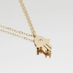 Amalie Hand Of Hamsa Necklace -Prya Store AmalieHandofHamsaNecklace 1