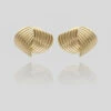 Amaya Fluted Fan Earrings