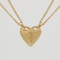 Amika Split Heart Necklace