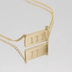 Angel Number Tablet Necklace -Prya Store AngelNumberPlateNecklace 111 04 PRYA