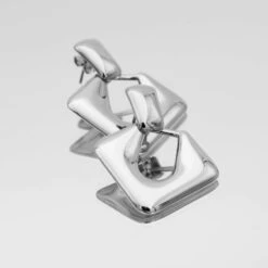 Anika Link Drop Earrings -Prya Store Anika Earrings 3 silver PRYA 1 1