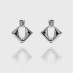 Anika Link Drop Earrings -Prya Store Anika Earrings 4 silver PRYA 1 1