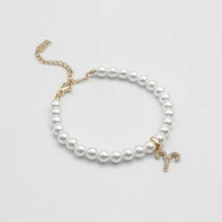 ICY Pearl Zodiac Anklet -Prya Store Aries gold