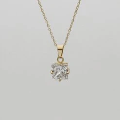 Asha Gemstone Necklace -Prya Store AshaGemstoneNecklace Studio Clear 01 PRYA