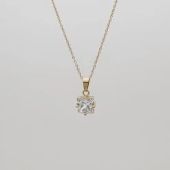 Asha Gemstone Necklace -Prya Store AshaGemstoneNecklace Studio Clear 02 PRYA