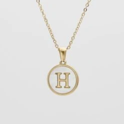 Ava Opal Initial Necklace 29 Ava Opal Initial Necklace -Prya Store AvaOpalInitialNecklace H 01 PRYA