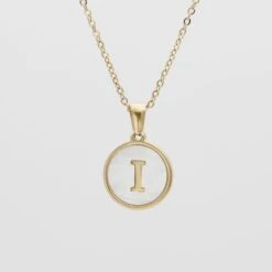 Ava Opal Initial Necklace 30 Ava Opal Initial Necklace -Prya Store AvaOpalInitialNecklace I 01 PRYA