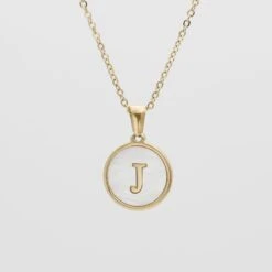 Ava Opal Initial Necklace 31 Ava Opal Initial Necklace -Prya Store AvaOpalInitialNecklace J 01 PRYA