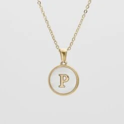 Ava Opal Initial Necklace 37 Ava Opal Initial Necklace -Prya Store AvaOpalInitialNecklace P 01 PRYA