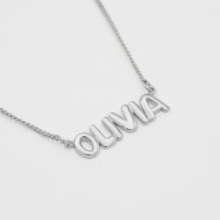 Bubble Custom Name Necklace -Prya Store BubbleNameNecklace 2 2