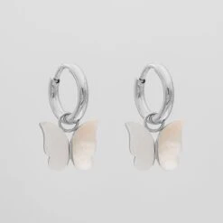 Butterfly Huggie Earrings -Prya Store Butterflyhuggies Opal 01 PRYA Edit 2