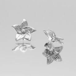 Camilla Flower Earrings -Prya Store Camilaearrings4 silver PRYA