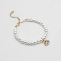ICY Pearl Zodiac Anklet -Prya Store Cancer gold