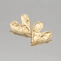 Cari Hammered Heart Earrings 9 Cari Hammered Heart Earrings -Prya Store Cariearrings1 gold PRYA