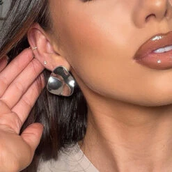 Cela Geometric Earrings -Prya Store CelaEarringsSilver2 PRYA