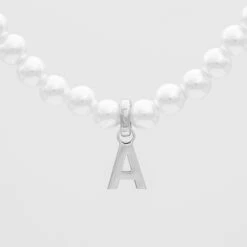 Classic Pearl Initial Bracelet -Prya Store ClassicPearlInitialNecklace 1 2 8ab737c0 c00f 4523 a01a 988ac13205fe
