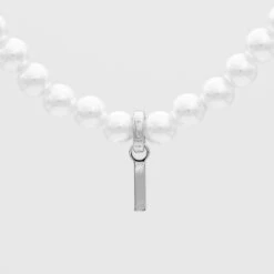 Classic Pearl Initial Necklace -Prya Store ClassicPearlInitialNecklace 13 2