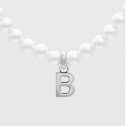Classic Pearl Initial Bracelet -Prya Store ClassicPearlInitialNecklace 2 2 d2e52cb3 311a 4d72 8897 4accdc8e9d4f