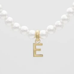 Classic Pearl Initial Bracelet -Prya Store ClassicPearlInitialNecklace 9 3fa9fa43 10c7 4036 b44a 7b629c483b1d