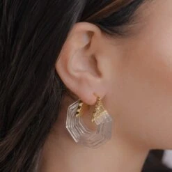 Claudia Earrings -Prya Store ClaudiaEarringsClear PRYA