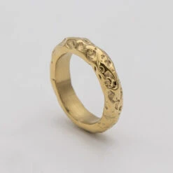 Astrid Hammered Band Ring