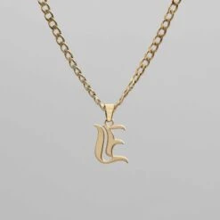 Cubana Initial Necklace 37 Cubana Initial Necklace -Prya Store Cubana initial necklace gold I compressed