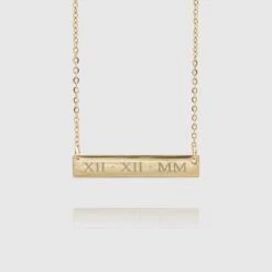 Engraved Custom Bar Necklace -Prya Store CustomEngravedNameplateNecklace 5