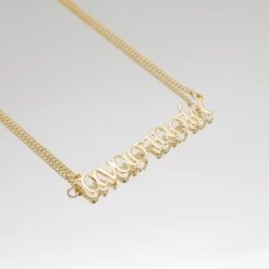 Greek Custom Name Necklace -Prya Store CustomGreekNameNecklace 1
