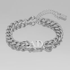 Initial Bracelet -Prya Store CustomInitialChokerBracelet Silver 01 PRYA