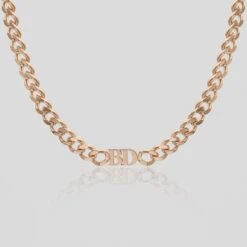 Initial Choker Necklace 23 Initial Choker Necklace -Prya Store CustomInitialChokerNecklace Studio RoseGold PRYA 1