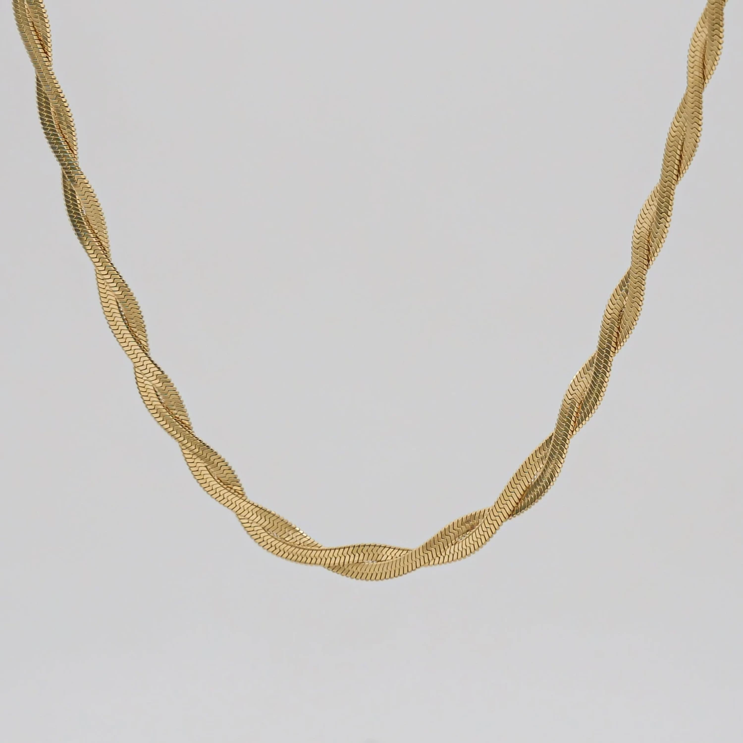Double Herringbone Necklace 1 Double Herringbone Necklace