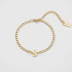 Dubai Initial Bracelet -Prya Store DubaiInitialBracelet S 01 PRYA