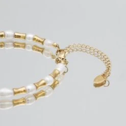 Eden Pearl Bead Bracelet -Prya Store Edenbracelet03 gold PRYA