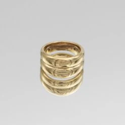 Eliana Double Band Ring -Prya Store Elianaring gold 3
