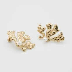 Zeina Pearl Coral Earrings -Prya Store ElinaEarrings 2