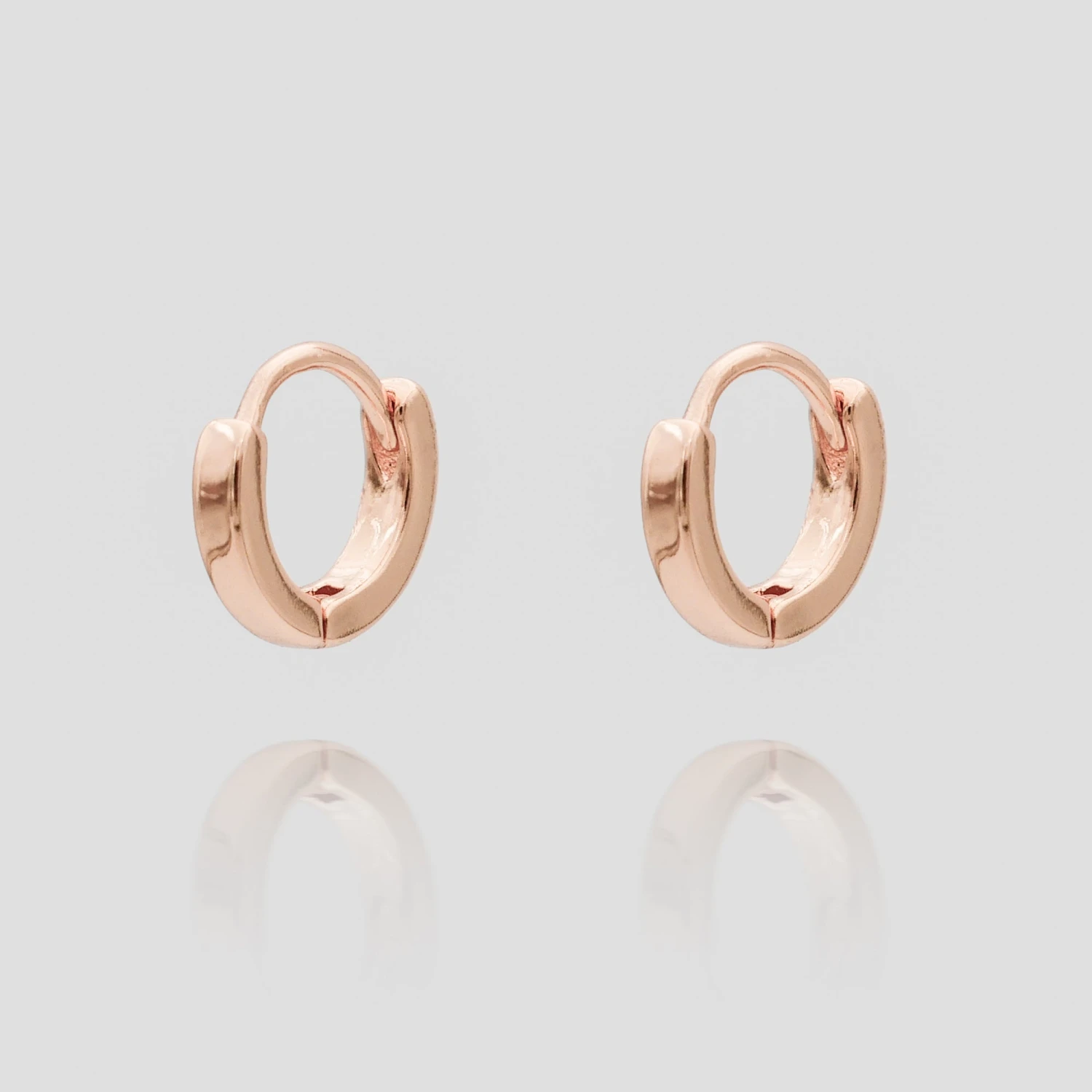 Elle Rose Gold Filled Huggie Earrings 1 Elle Rose Gold Filled Huggie Earrings