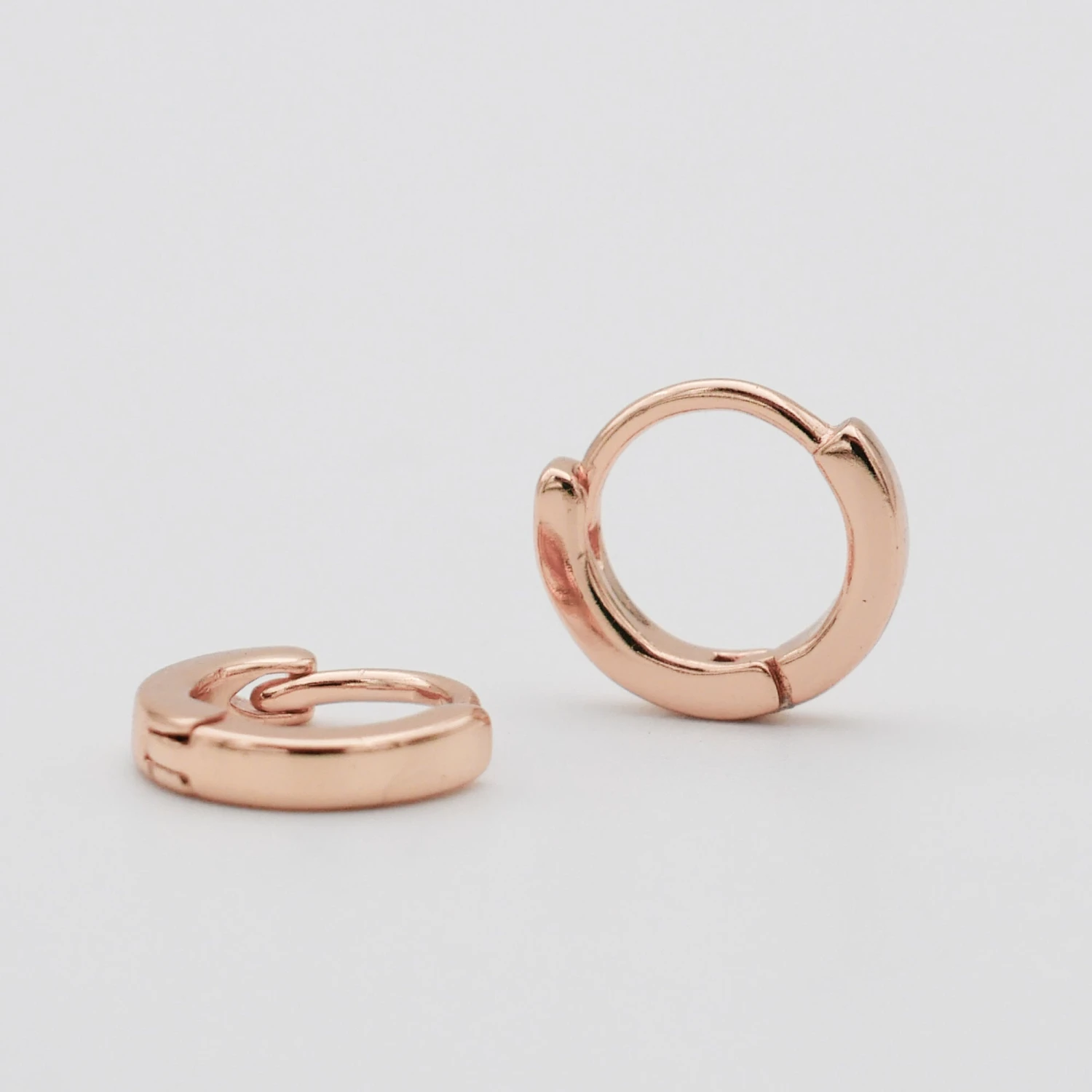Elle Rose Gold Filled Huggie Earrings 2 Elle Rose Gold Filled Huggie Earrings - Image 2