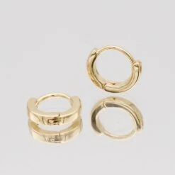 Elle Gold Filled Huggies -Prya Store ElleFilledHuggies 3