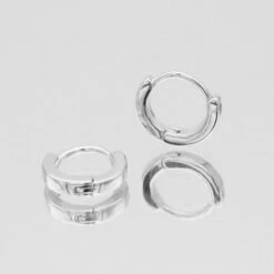 Elle Silver Filled Huggie Earrings -Prya Store ElleFilledHuggies 3 3