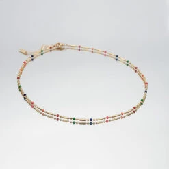 Elsie Rainbow Bead Necklace 8 Elsie Rainbow Bead Necklace -Prya Store ElsieNecklace gold PRYA 4 2 1