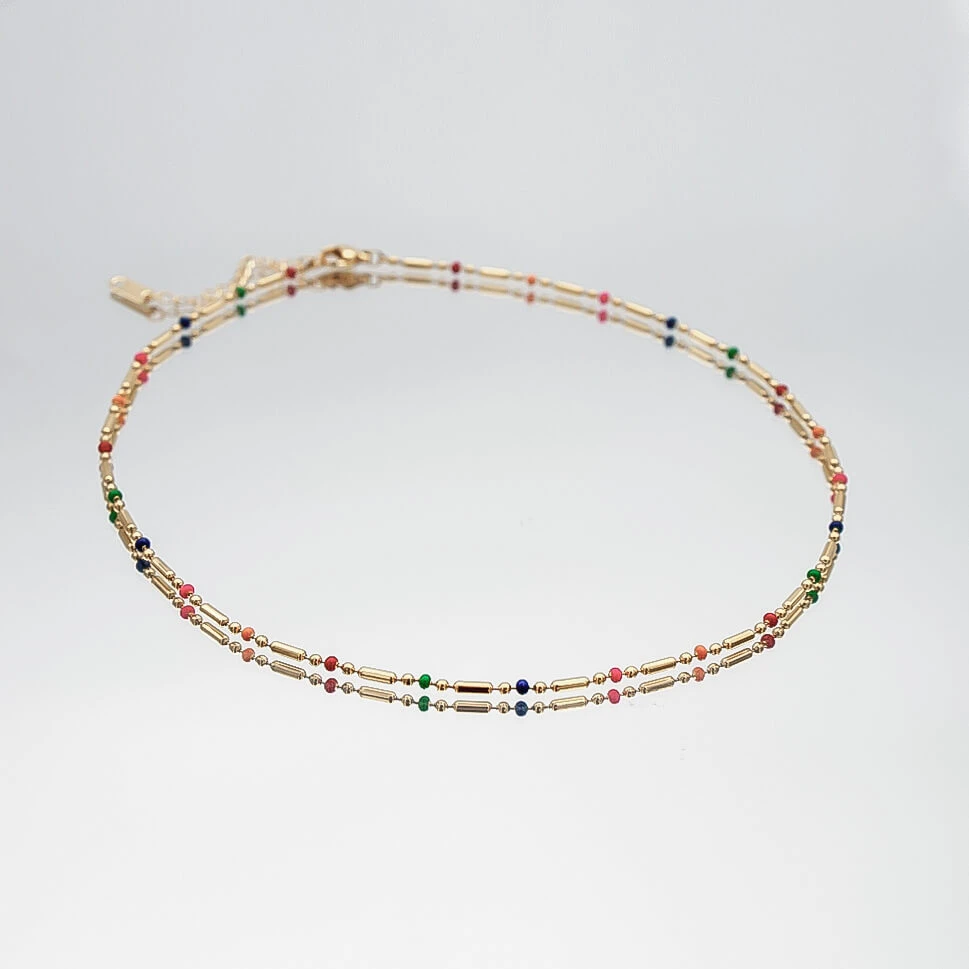 Elsie Rainbow Bead Necklace 4 Elsie Rainbow Bead Necklace - Image 4