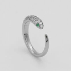 Emmy Adjustable Snake Ring -Prya Store Emmy Adjustable Snake Ring Silver PRYA 1